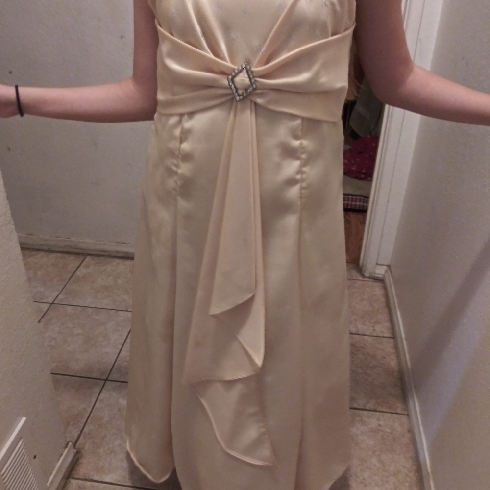 Gold formal dress